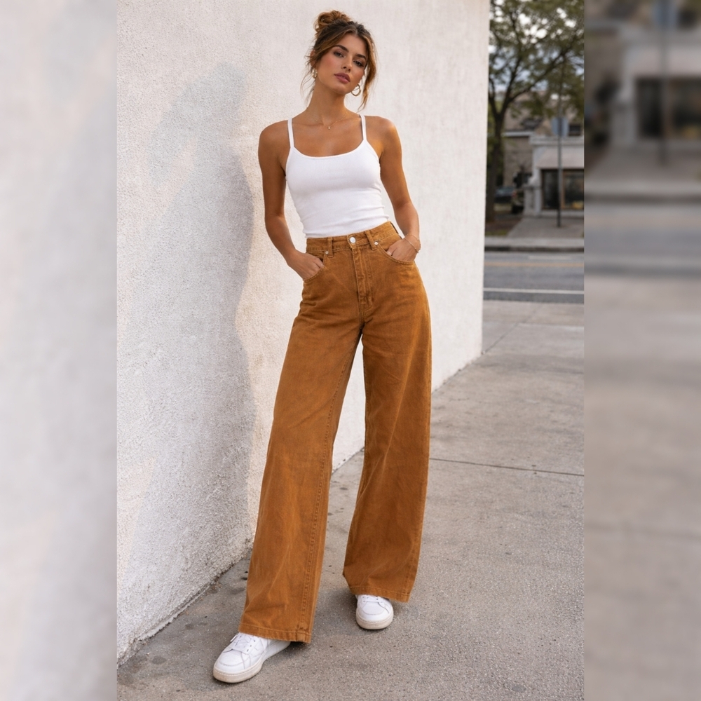 We The Free Tan Stovepipe Pants